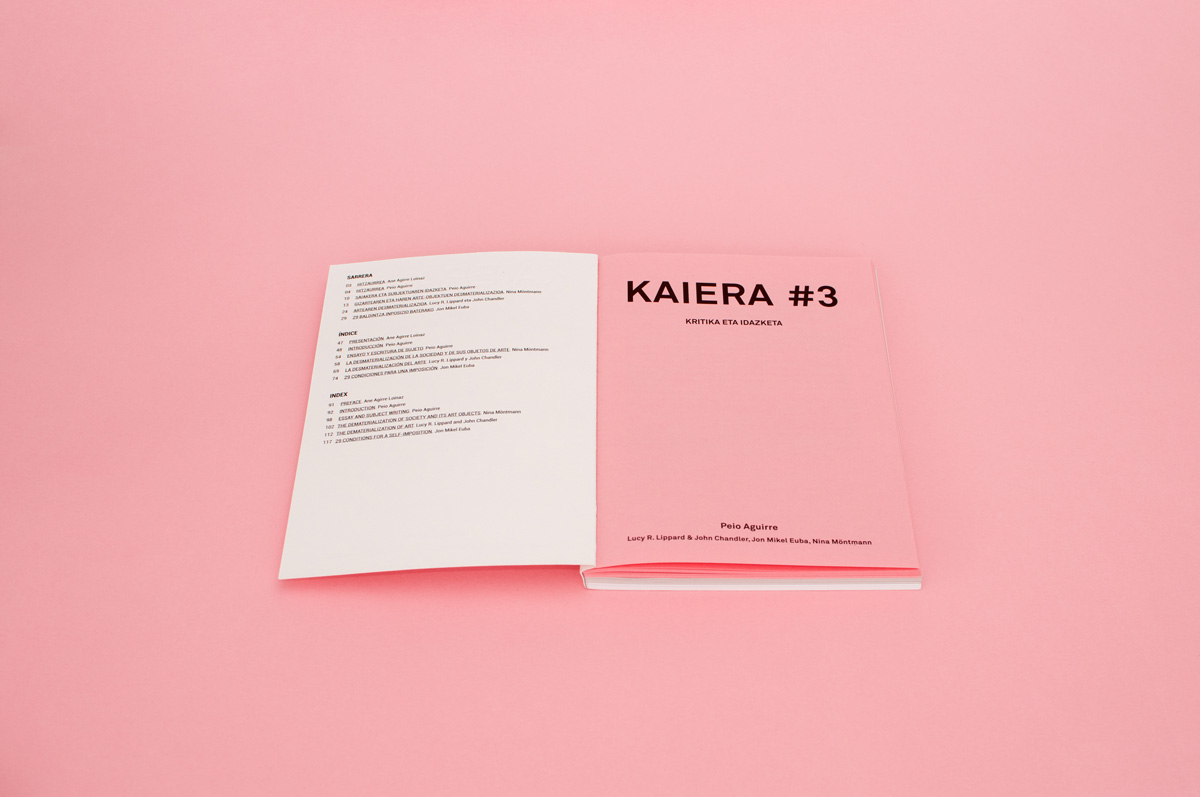 Kaiera3 libro Reader Peio Agirre Tabakalera